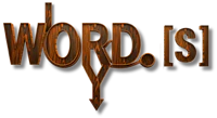 the word is logo on a black background