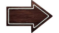 a wooden arrow sign on a black background